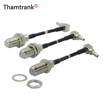 

100pcs/lot F Female Jack to CRC9 Male Right Angle Connector RG316 Cable 5CM Pigtail for Huawei 3G/4G USB Modem 5CM Length