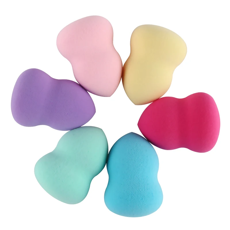 6pcs/set Colorful Makeup Calabash Sponge Puff Powder BB Cream Foudation Blush Cosmetic |