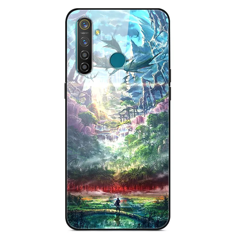 Чехол из закаленного стекла для OPPO Realme 5 Pro, чехол с изображением планеты космоса, чехол со стеклом для OPPO Realme 5 Pro Realme Q, чехол Realme5 Pro