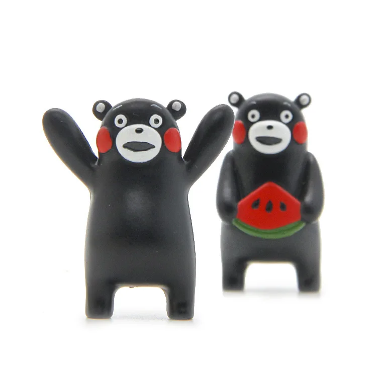 Изысканный Кумамото медведь маленькое черное Животное ручной работы сделай сам