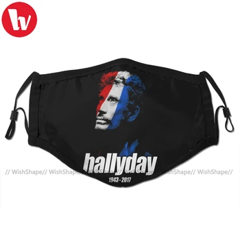 

Johnny Hallyday Mouth Face Mask Johnny Hallyday Facial Mask Funny Fashion with 2 Filters for Adult