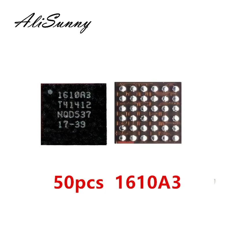 AliSunny 50 шт. 1610A3 U2 зарядная плата iC для iPhone 6 6S & Plus SE зарядное устройство ic чип 36Pin на