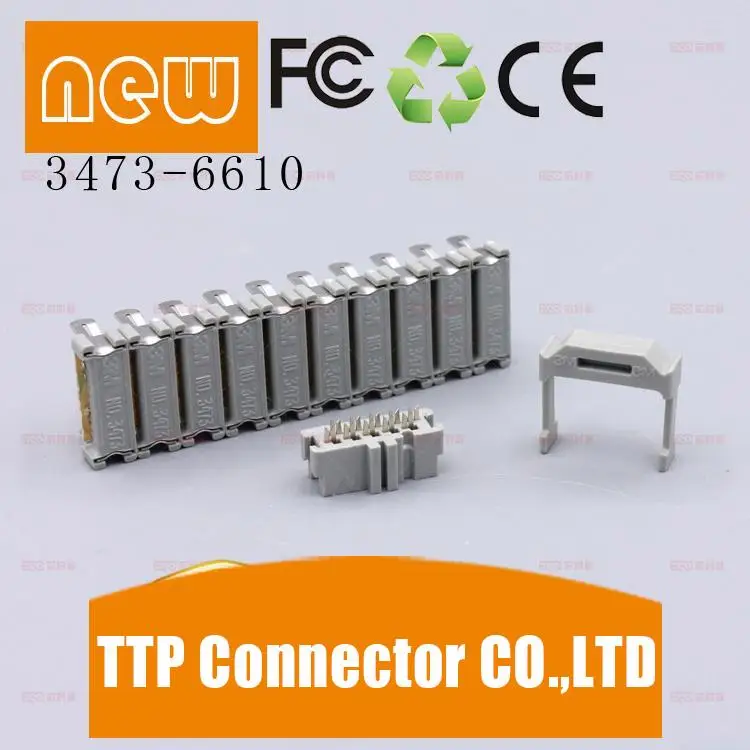 

5pcs/lot NO:3473-66102 10Plegs width2.54mm Connector 100% New and Original