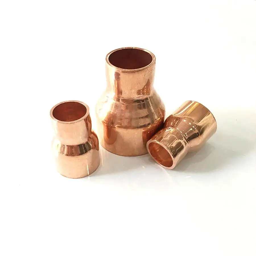 16mmX12.7mm внутренняя Диаметр Медь конец корма прямой Редукционный муфта Водостоки