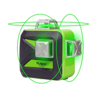 

Huepar 12Lines 3D Cross Line Laser Level Self-Leveling 360 Vertical & Horizontal Green Beam USB Charge with Dry & Li-ion Battery