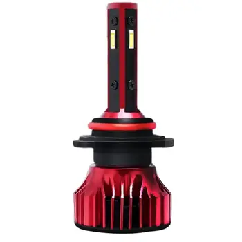 

1860 Lamp Beads Red Aluminum Headlight T10 Four-Sided Lamp Beads 360 Degree Lights Dual Lamps / Single Lamp