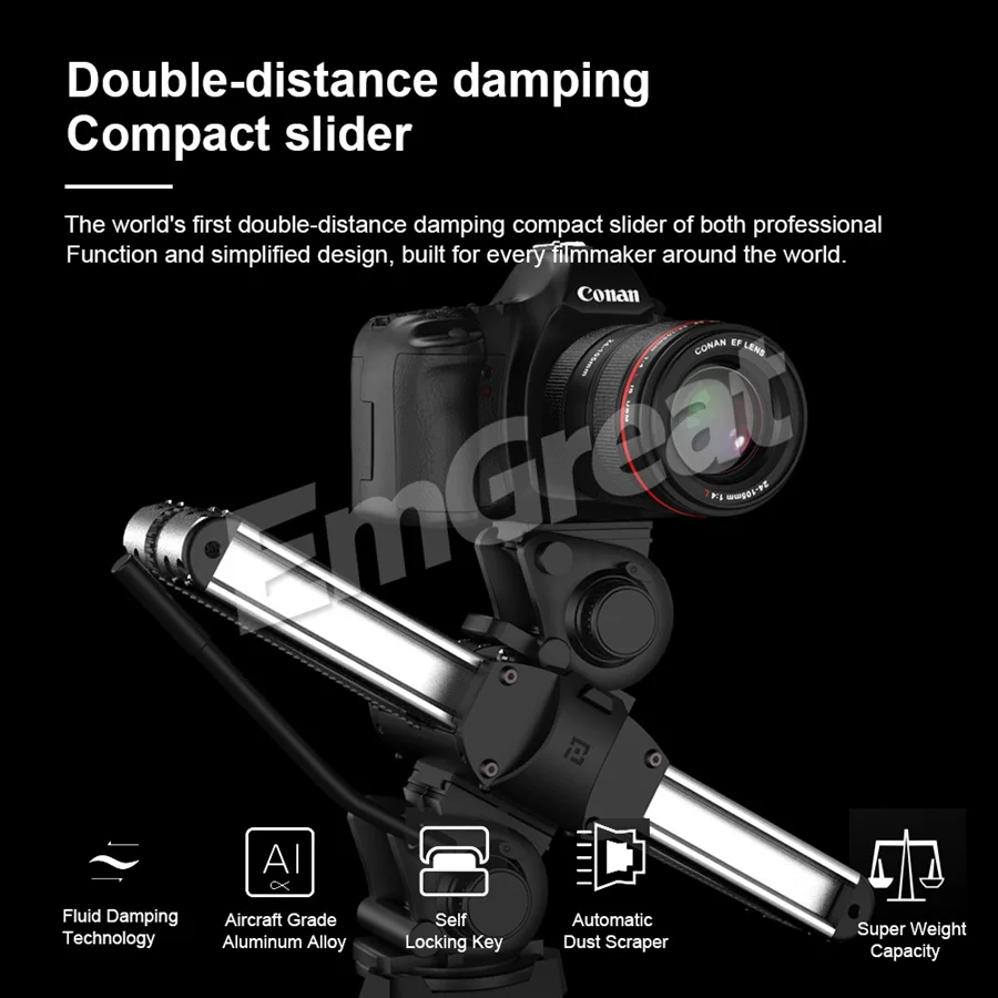 【美品】Zeapon Micro 2 カメラスライダー ＋ Easylock2 Easylock2（レール）Zeapon Micro 2 ミニカメラスライダー用