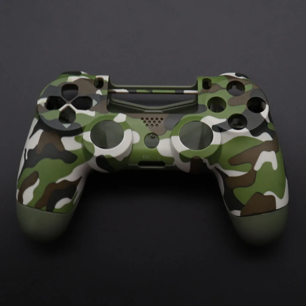 Для Ps4 Pro камуфляжная оболочка армейский зеленый матовый передний+ задний жесткий верхний корпус чехол для sony PS4 Pro контроллер - Цвет: Синий