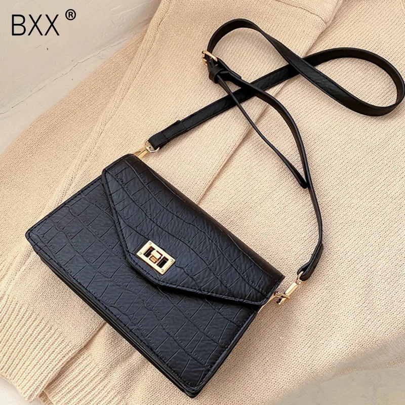 

[BXX] Vintage Stone Pattern Crossbody Bags For Women 2020 Spring Shoulder Messenger Bag Female Quality Fashion Handbags HK520