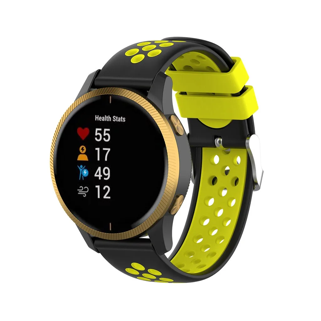 Ouhaobin Модный спортивный силиконовый ремешок 20 мм для Garmin Venu ремешок для браслета на запястье умные часы замена 923#2