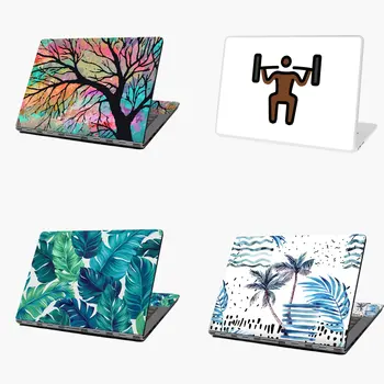 

PERSON LIFTING WEIGHTS DARK SKIN TONE print laptop sticker skin for MacBook HP Acer Dell ASUS Lenovo