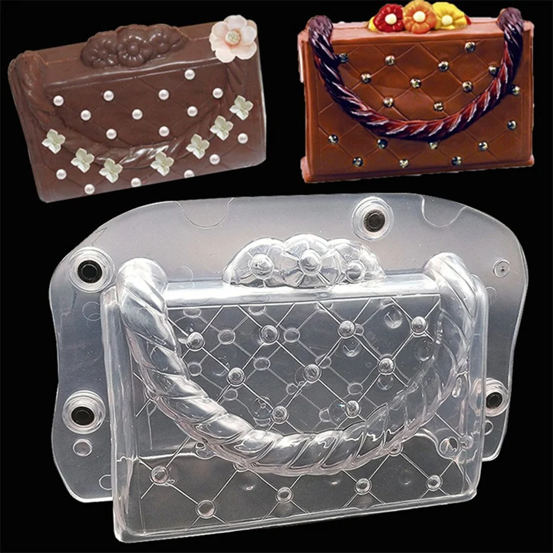 ABSS-Пластиковая форма для шоколада 3D Diy ручной работы торт леди мешок шоколадная форма конфеты украшения торта инструменты формы