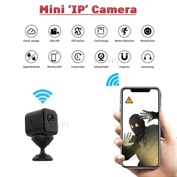 

New Mini Wifi Camera 1080P Gizli Action IP Video Kamera Wireless Night Vision Small Body Micro Camaras Support Hidden SD Card