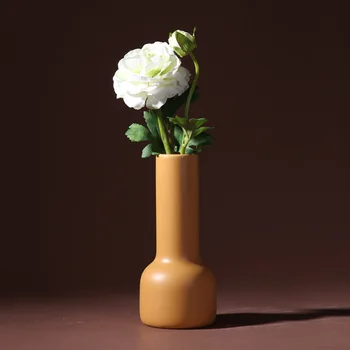 

Nordic Style Creative Design Simple Colored Ceramic Vases High Quality Tabletop Art Decoration Flowerpot Wedding Decor Gifts