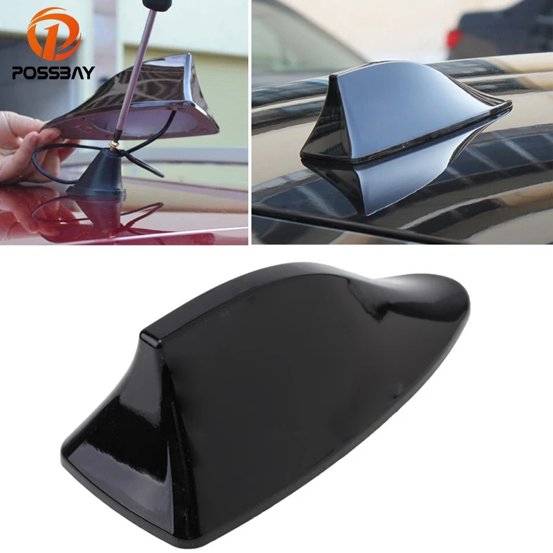 Antenna per Auto Samfox Shark Fin Shape Tetto per Auto Am Radio Fm Antenna Stile Sportivo Decorazioni per Auto Aeree