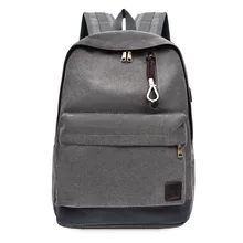 Сумка холщовый рюкзак с двойным плечом с usb-интерфейсом для зарядки и отверстиями для наушников для школьников младшего и старшего возраста