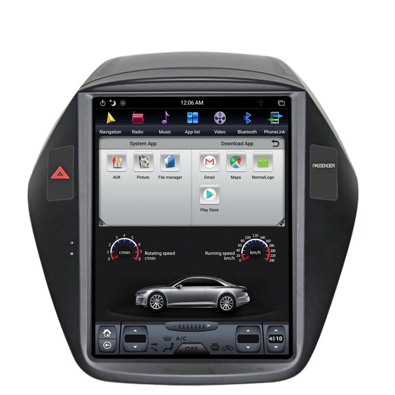 Sale NAVITOPIA 10.4inch Vertical Screen Tesla Android 7.1 Car GPS Navigation for Hyundai Tucson IX35 2010 2011-2013 Car DVD Player 6