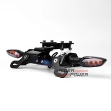 Для YAMAHA MT07 mt-07- держатель номерного знака мотоциклическое крыло выпрямительный кронштейн указатель поворота лампа-индикатор