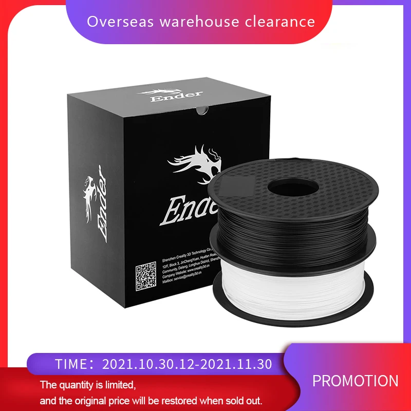 3D Printer Filament 1.75mm 2KG/Lots PLA Filament 3D Plastic Filaments 3D Printing Material For Creality Ender-3 V2 Ender 3Pro