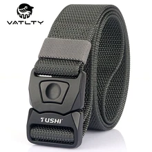 

VATLTY 2021 Military Tactical Belt For Men Anti-Rust Zinc Alloy Pluggable Buckle Strong 1200D Nylon Outdoor Work Sports Belt