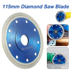 Disques de meuleuse d'angle, lame en diamant Turbo de 4.5 pouces, pour carreaux, céramique, granit, porcelaine, marbre, bois, outils de coupe 