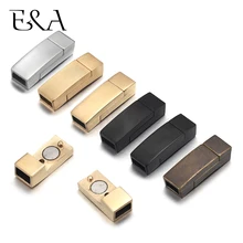 2pcs Stainless Steel 6x3mm Hole Magnetic Clasps for Leather Bracelet Lace Buckles Connectors Jewelry Making Closure Accessories 2pcs Stainless Steel 6x3mm Hole Magnetic Clasps for Leather Bracelet Lace Buckles Connectors Jewelry Making Closure Accessories