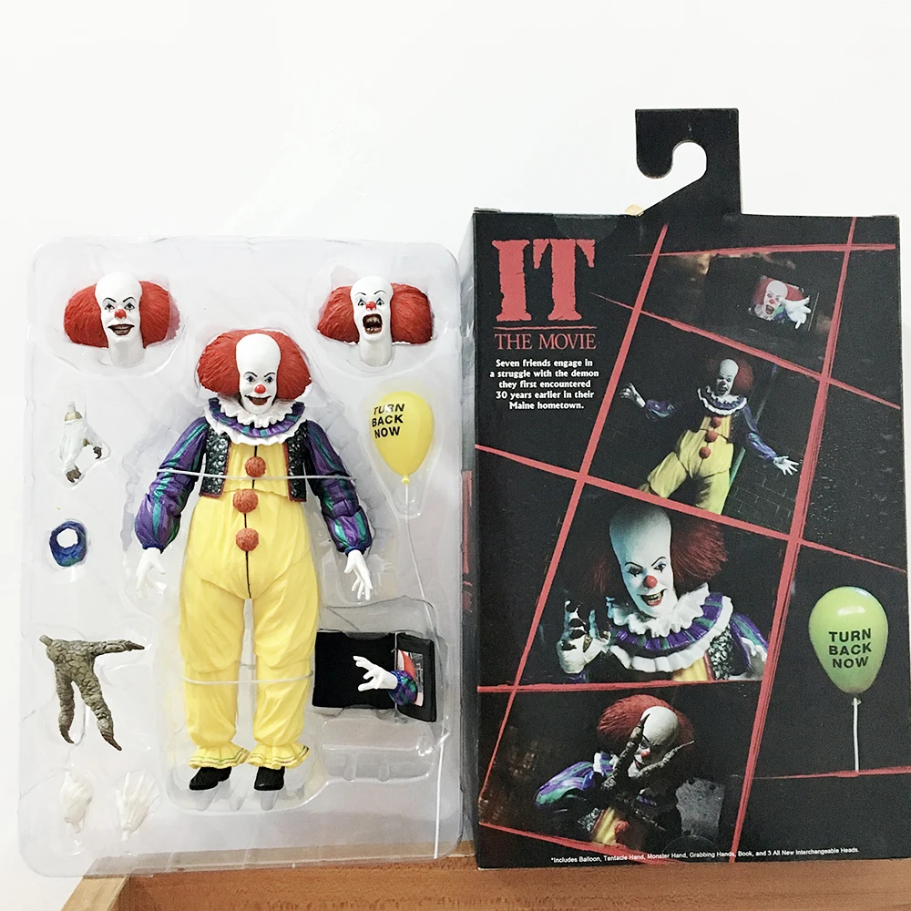 2019 Оригинал NECA IT Pennywise Joker 1990 старая версия клоун экшн Фигурки игрушки кукла
