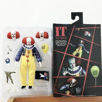 

2019 Original NECA IT Pennywise Joker 1990 Old version Clown Action Figure Toys Doll Gift For Christmas