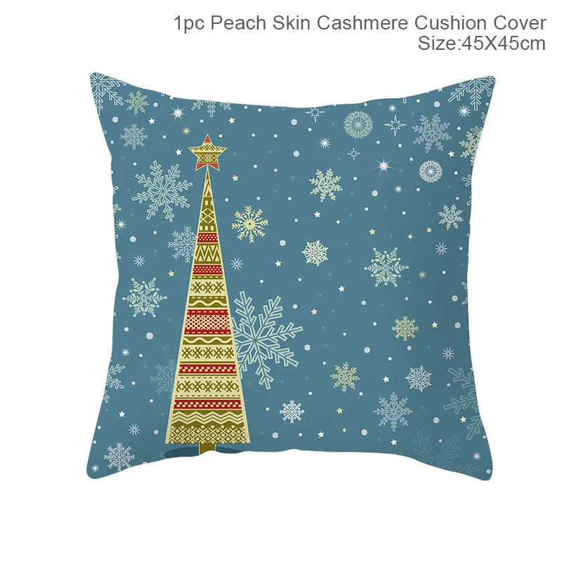 FRIGG Christmas Cushion Covers Christmas Pillowcase Merry Christmas Decor for Home Navidad Noel Happy New Year