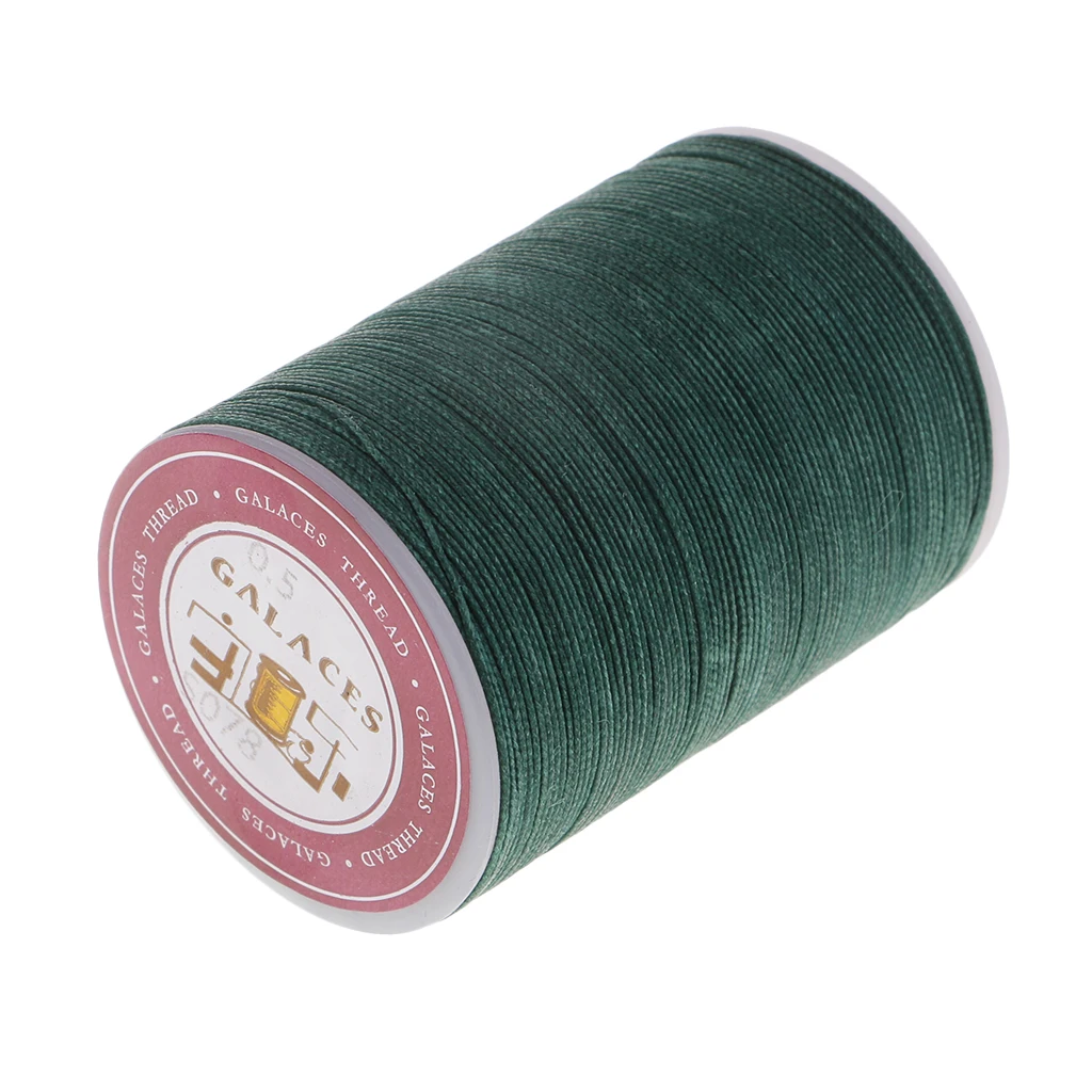 142 Yards 0.5mm Round Polyester Waxed Thread Cord Leather Sewing Hand Stitching Jewelry Craft