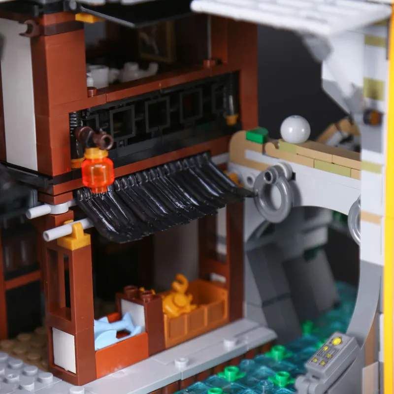 Skup Kompatybilny legoingLYS 70620 Ninja klocki budowlane miasto cegły mistrzowie Spinjitzu zabawki dla dzieci prezenty urodzinowe