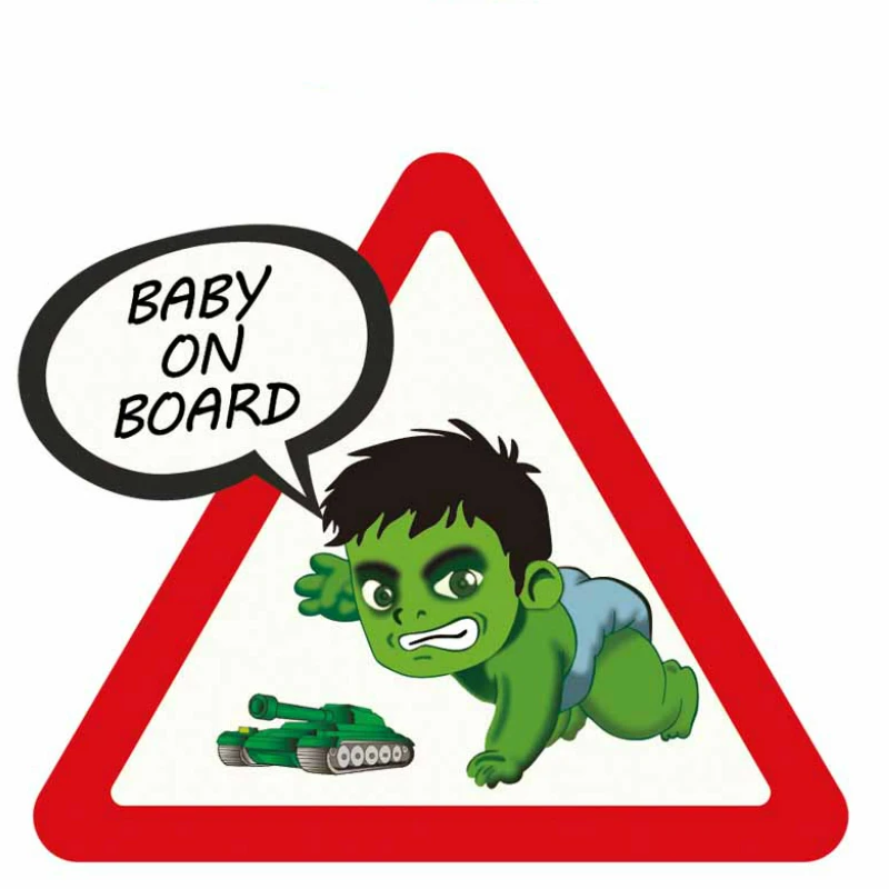 

Aliauto Funny Hulk Car Sticker warning Sticker Motorcycle Skateboard Laptop Vinyl Decals 16cmX13cm