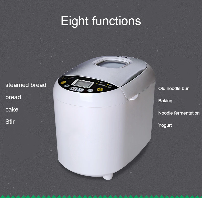 DMWD Intelligent Multifunctional Automatic Appliances Bread Baking Machine Household Cake Bread Toast Making Dough Maker EU US