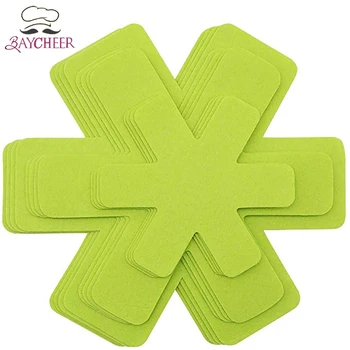 

Non-woven Pot Protectors Coasters Dividers Pad Anti-Slip Pans Separator Protecting Separating Placemat Cookware Tea Coaster Tool