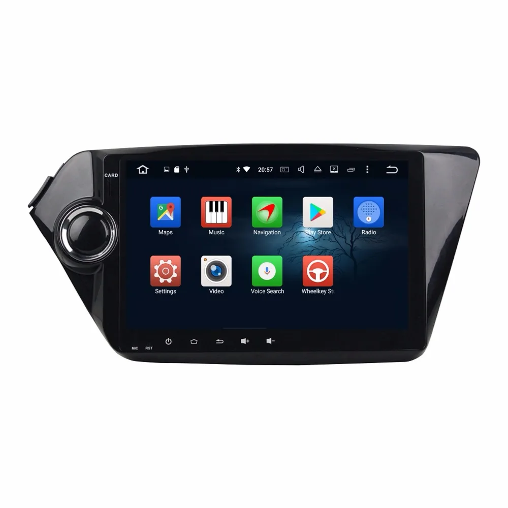 Top 9" Quad core 1024*600 HD screen Android 9.0 Car GPS radio Navigation for Kia K2 Rio (Russia) 2012-2016 with 4G/wifi,DVR,OBD 4