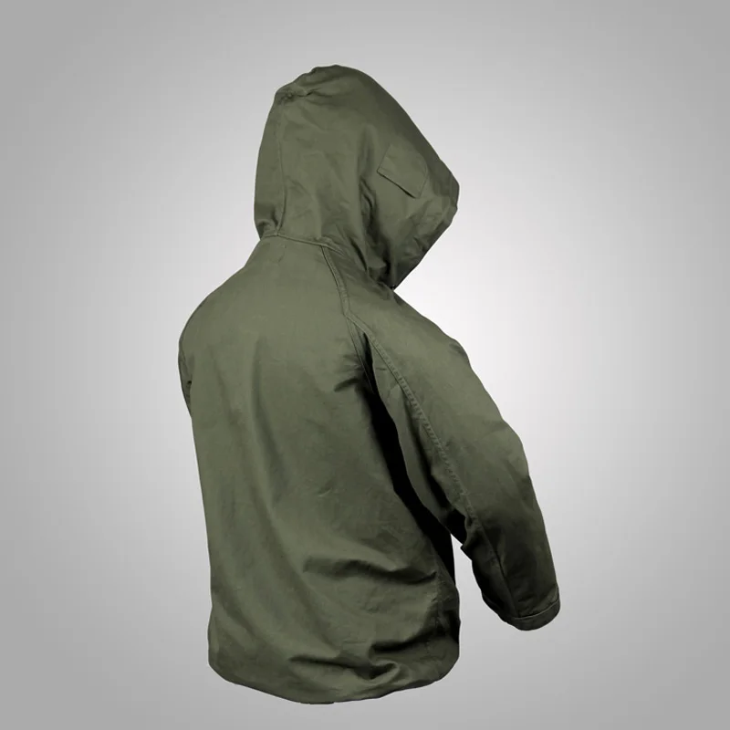 Мужская хлопковая парка с капюшоном в стиле милитари|cotton jacket|cotton coat menjacket men |