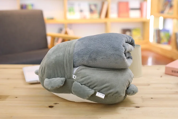 Креативный Тоторо три-в-одном Подушка и одеяло для офиса Nap воздухопроницаемое одеяло-грелка для рук плюшевая подушка