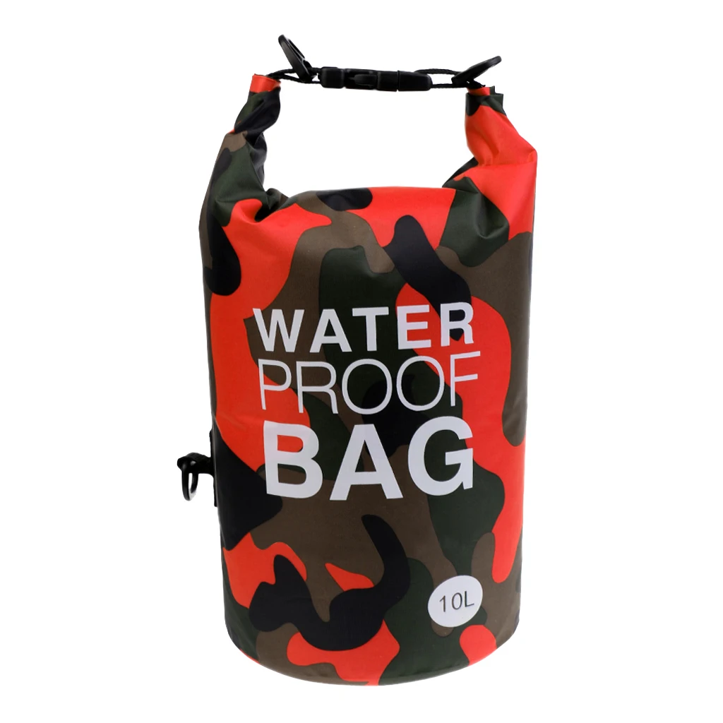 500DPVC 10L Camo Waterproof Dry Bag Sack for Kayaking Camping Rafting Waterproof Dry Bag Dry Bag for Kayaking