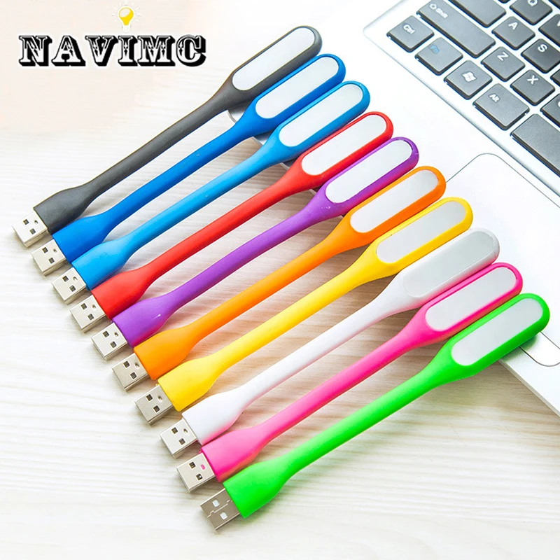 Najtaniej Składany niebieski Super jasny USB Led Light Mini przenośny elastyczny lampka do czytania oświetlenie do czytania na zasilanie mobilne komputer Laptop