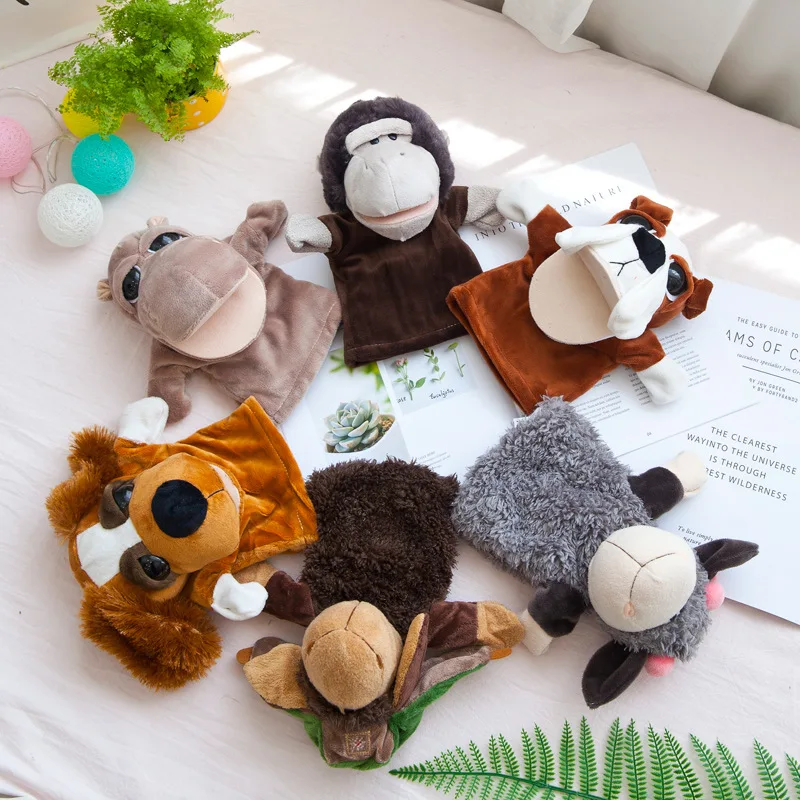 Детские плюшевые куклы с животными, Обучающие инструменты и Обучающие плюшевые игрушки, вечерние подарки