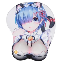 3D коврик для мыши FFFAS, модный коврик для мыши для отдыха на запястье, аниме, забавный подарок на день рождения, Rem для планшетных ПК, ноутбуков,...(China)