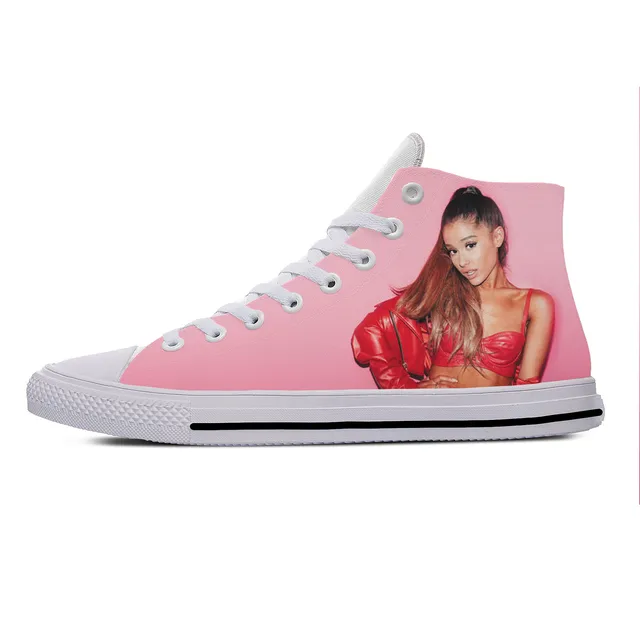 Grande Pop Singer Music Ariana Cute Fashion Funny Casual Cloth Shoes 1