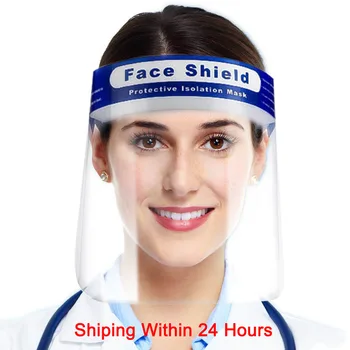 

Transparent Facial Face Shield Mask Anti Droplet Dust-proof Protect Full Face Covering Mask Protection Face Eye Mouth Reusable