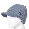 Sombreros de invierno cálidos para hombre y mujer, gorros con forro de piel, gruesos, de punto, Unisex ► Foto 3/6