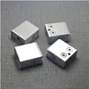 4Pcs Stainless Steel Square Clamp Holder Bracket Clip For Glass Shelf Handrails Silver ► Photo 3/5