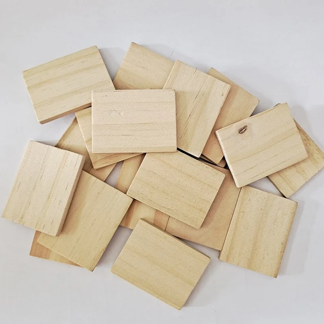 Unfinished Wood, 20Pcs Wood Sheets, Wood for Cutting and Engraving
