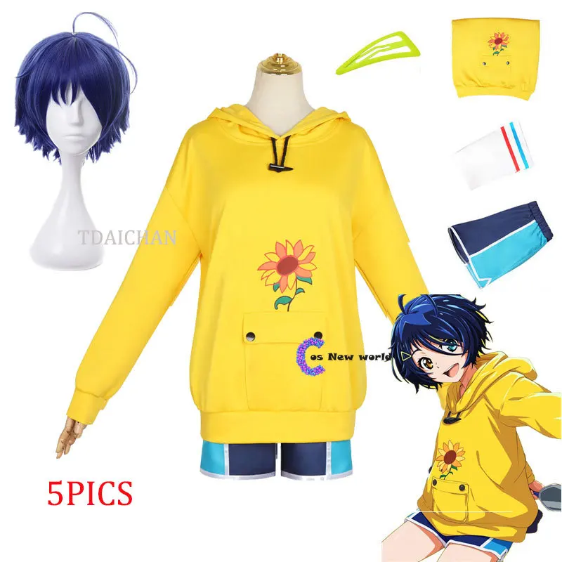 Sudadera con capucha de Anime WONDER EGG para hombre y mujer, traje de  Cosplay informal con capucha, Ohto Ai, color amarillo - AliExpress