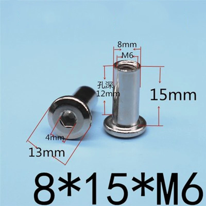 5 шт. никелированные плоские головки крестовые запорные винты пара