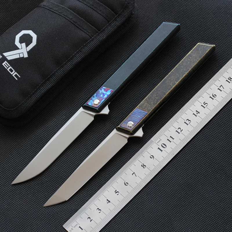 9Ti EDC нож Карманный керамический шариковый подшипник M390 лезвие Титан TC4 ручка