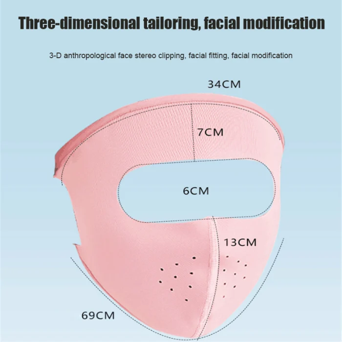 2 шт женская маска от солнца Ices шелковая тонкая дышащая анти-УФ маска для лица GDD99